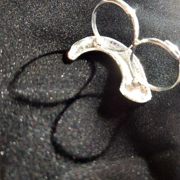 Ring Worm, Adjustable Double Finger Ring; Worm or Ram Horn OSFA both bands - Picture 9 of 11